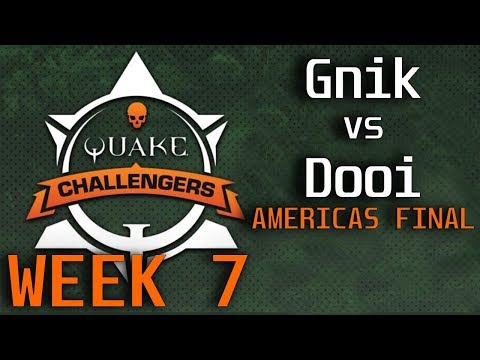 Gnik vs Dooi (Final) Quake Challengers Americas week 7 (casted by Effortless)