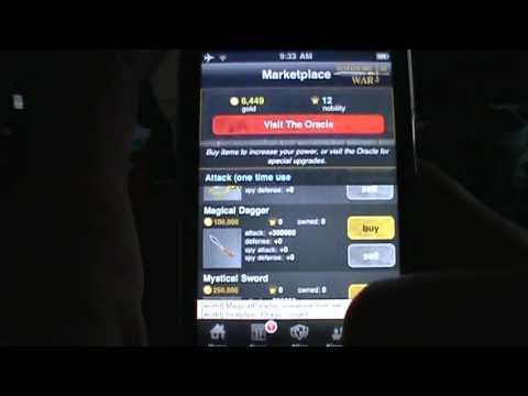 Kingdoms at War - iPhone iTouch online app gameplay review