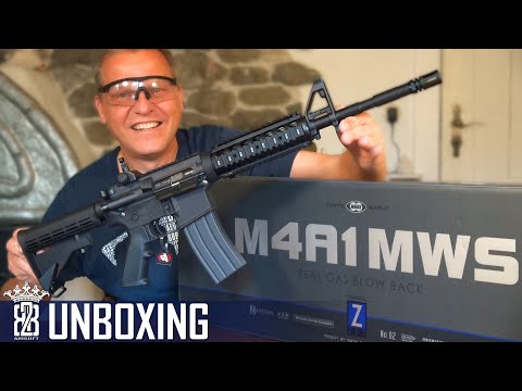 Unboxing Tokyo Marui - Colt M4A1 MWS GBBR ZET System - Airsoft Deutsch