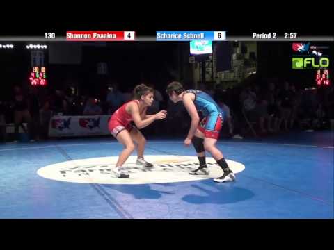 Junior WM 130 - Shannon Paaaina (Hawaii) vs. Scharice Schnell (Iowa)