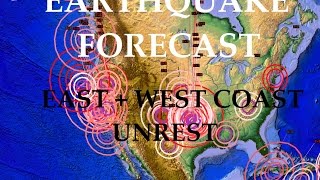 8/21/2015 -- United States Earthquake Forecast -- Major Midwest Movement + West Coast buildup