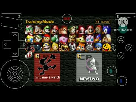 pac Man y me game & watch en smash remix 1.4.0 (me olvide decir que era Edit XD)