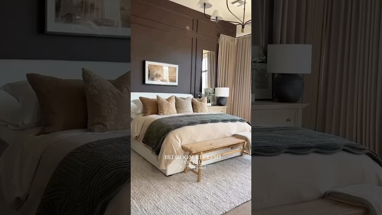 Fall Bedding 🍂 “It’s no secret how much I love PB’s cozy bedding.”- El Peterson #mypotterybarn