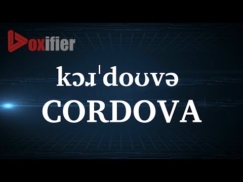 How to Pronunce Cordova in English - Voxifier.com