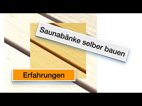 #Saunabänke selber bauen (#Aussensauna) - Ihr seit gerade am #Saunabau