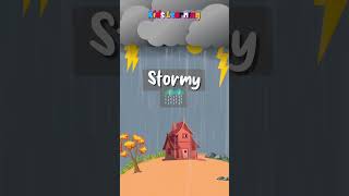 Wow! It’s Stormy! | Fun Weather Learning for Kids #EducationalShorts  #preschoolfun   #kids