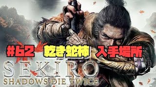 【隻狼/セキロ】　＃62　乾き蛇柿の入手場所　　《２週目》　[SEKIRO: SHADOWS DIE TWICE攻略　PS4]