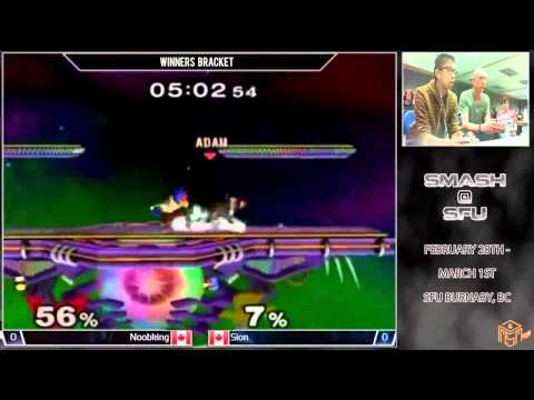 Smash @ SFU - Noobking (Falcon) vs. Sion (Falco) - Winners Quarters - Melee