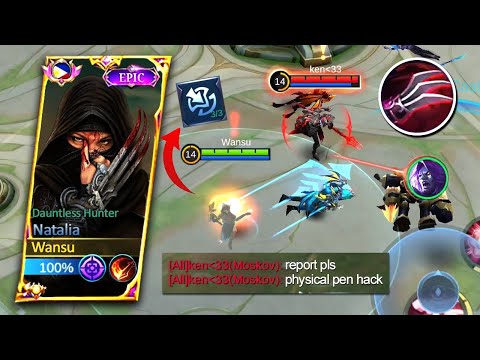 MAX PHYSICAL PENETRATION EMBLEM HACK ON NATALIA IS INSANE (must try) - MLBB