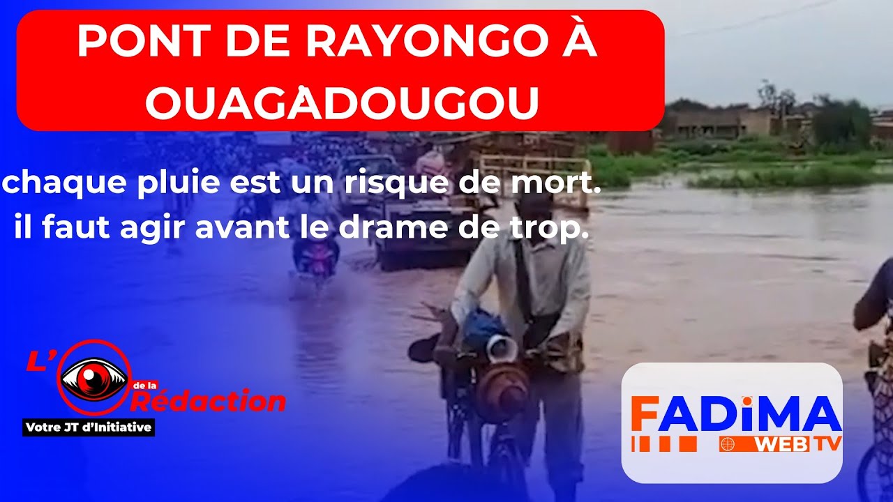 SAISON PLUVIEUSERayongo isolé après la submersion de son pont 