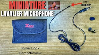 Video thumbnail for MINIATURE Lavalier Microphone - Xvive LV2 - Demo/Review by Scott Uhl