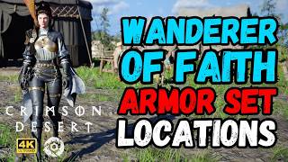 Every Wanderer of Faith Armor Piece Location in Crimson Desert 🛡️ 4K 60FPS #crimsondesert