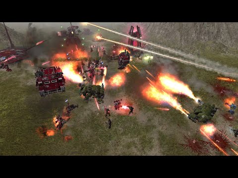 Imperial Guard and War Bearers vs Word Bearers - Bloodline Mod - Warhammer 40K Dawn Of War Soulstorm
