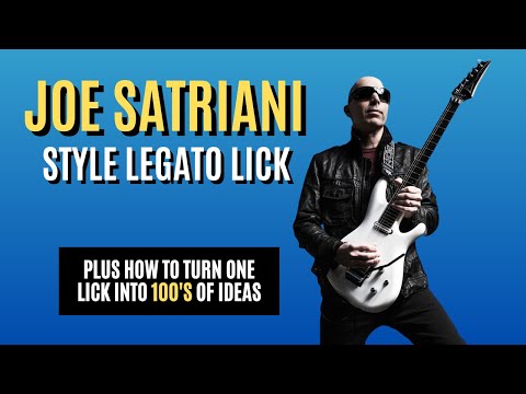 Joe Satriani Style Legato Lick Lesson 🎸 (Plus How To Turn One Lick Into Many Licks)