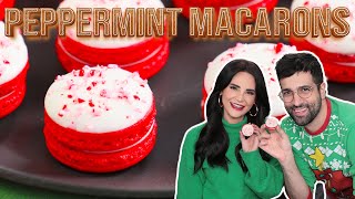 PEPPERMINT MACARONS w/ Jonny Cakes! - Day 9 - 12 Days of Cookies