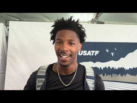 Chris Robinson Explains Testing His New Slipt Shorts After 400H Heats At USATF Outdoor Championships