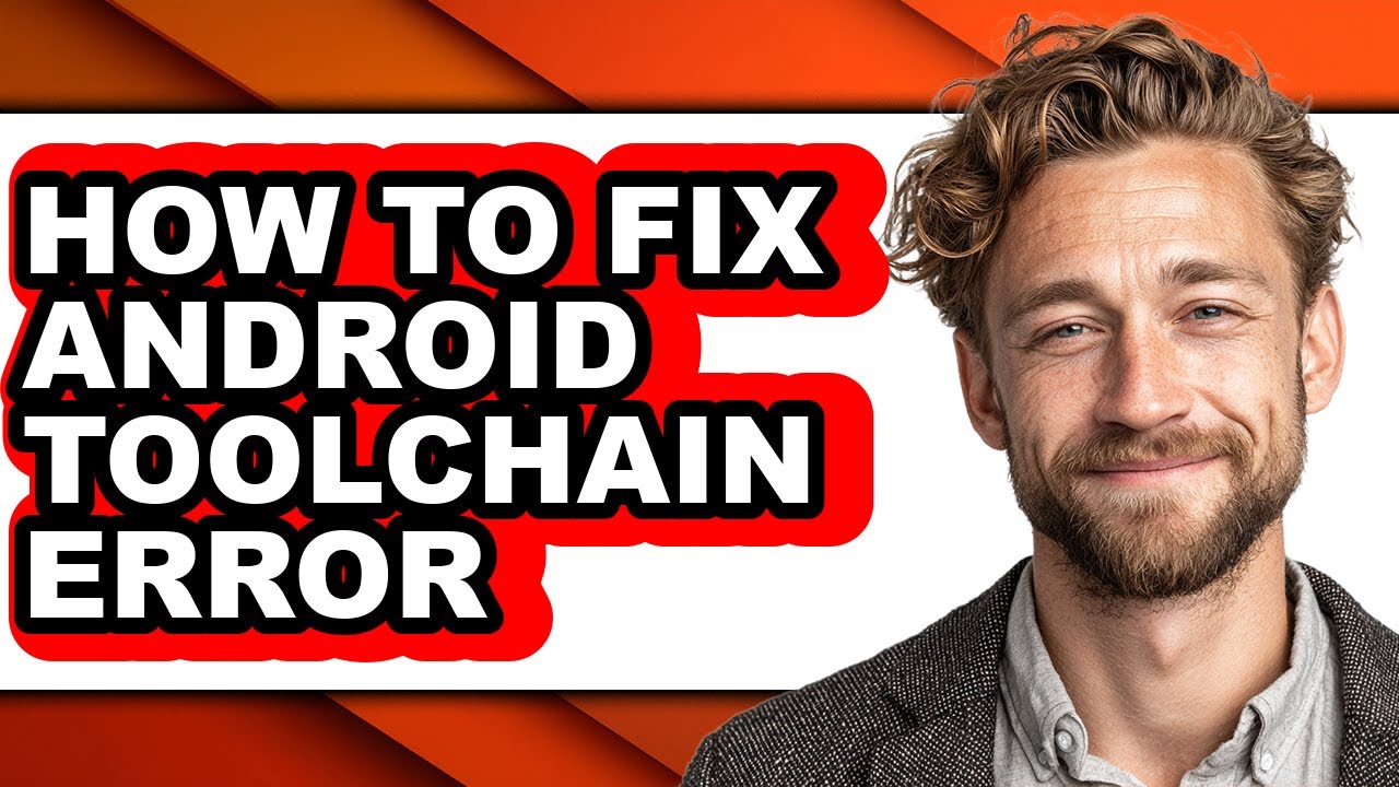 How to Fix Android Toolchain Error (easy Method)