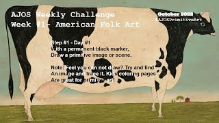October Weekly Art Journaling Challenge - Week 1 Step 1