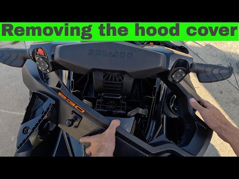 How to remove your Sea-Doo hood cover. Install RAM mount for Garmin. @Seadoo