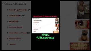 Nutritional Problems in India | PSM lecture | Community Medicine lecture | Public Health lecture