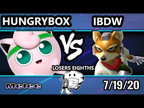 GOML 2020 SSBM - PG | iBDW (Fox) Vs. Liquid | Hungrybox (Jigglypuff) Melee Top 8 Losers