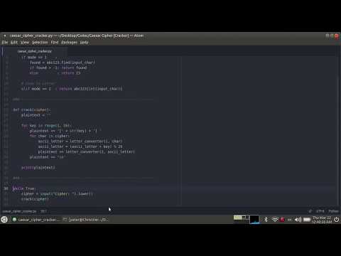 Caesar Cipher Cracker Code In Python