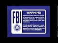 Blue FBI Warning Screens 2004 2009