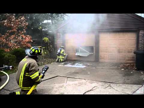 Cleveland Hill FD Garage Fire - 17 Wainwright Rd