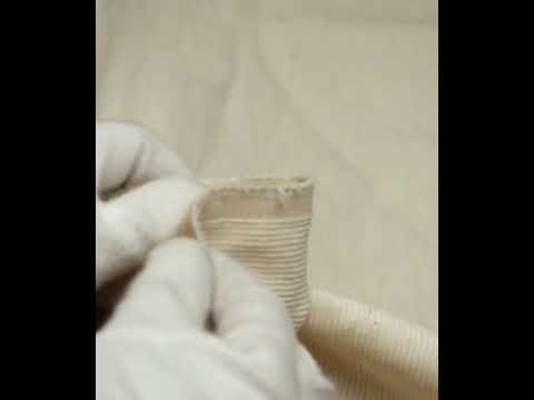 Cream Corduroy Cotton 300 GSM Fabric — video