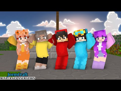 CASH, MIA, ZOEY, NICO, SHADY | SHUFFLE DANCE | WOMP WOMP MEME | GOMY GOMY DANCE -Minecraft Animation