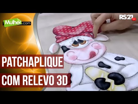 Mulher.com 10/04/2015 - patchaplique com relevo  3D | @RedeSeculo21 Parte1