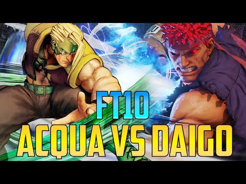 Street Fighter V / 5 - Daigo Umehara Vs ACQUACQUA FT10【1080p60 First To 10】