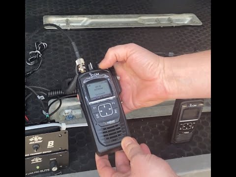 NEW Iridium PTT ICOM satellite radio connected to intercom and switch to VHF radio