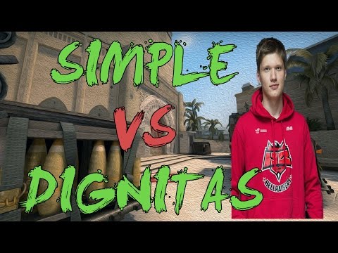 CSGO: POV Flipsid3 simple vs Dignitas (39/26) mirage @ DreamHack Tours 2015