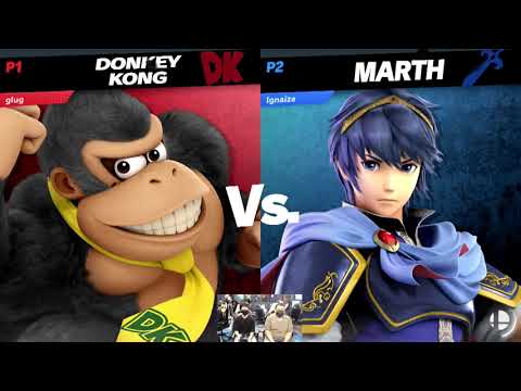 Glug (Donkey Kong) vs Ignaize (Marth) - Smash Ultimate @ UCI #62 Winners Semi Finals