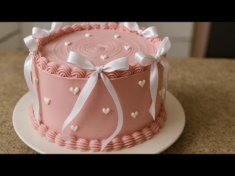 VINTAGE CAKE WITH SATIN BOWS @PARISCAKEDESIGNER