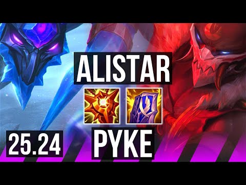 ALISTAR & Varus vs PYKE & Yunara (SUP) | KR Master | 25.24