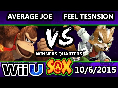 S@X 118 - Average Joe (Donkey Kong) Vs. Feel Tension (Fox) SSB4 WQ - Smash Wii U - Smash 4