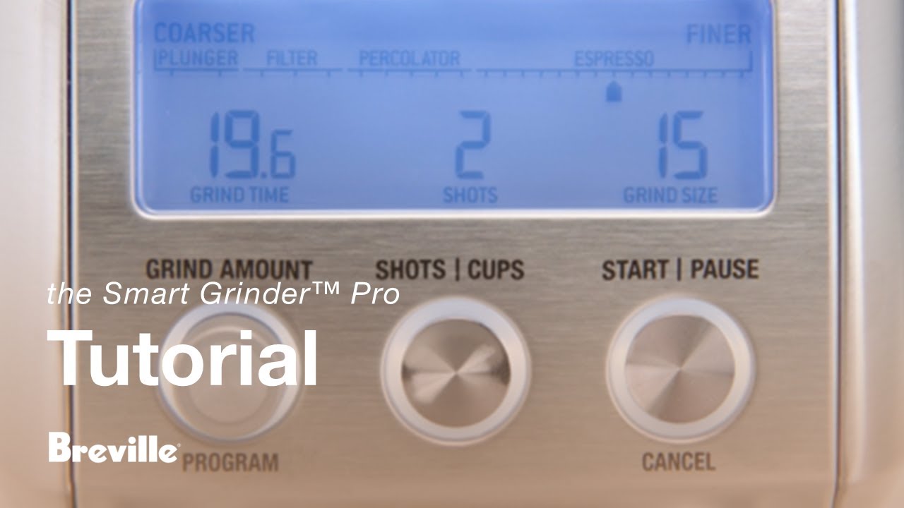 Breville coffee guide tutorial - How to adjust the conical burrs