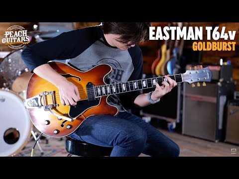 Immagine Eastman T64/v - Ebony - Antique Goldburst - 11