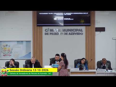 Imagem - Sessão Ordinária de 13 de Outubro de 2026 Parte I