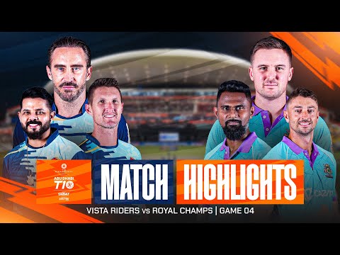 Abu Dhabi T10 2025 | Spiel 4 – Highlights: Royal Champs gegen Vista Riders | Saison 9