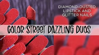 Color Street Dazzling Duos Lipstick and Nail Strips