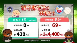 特殊詐欺！滋賀県内 2022年8月の被害状況