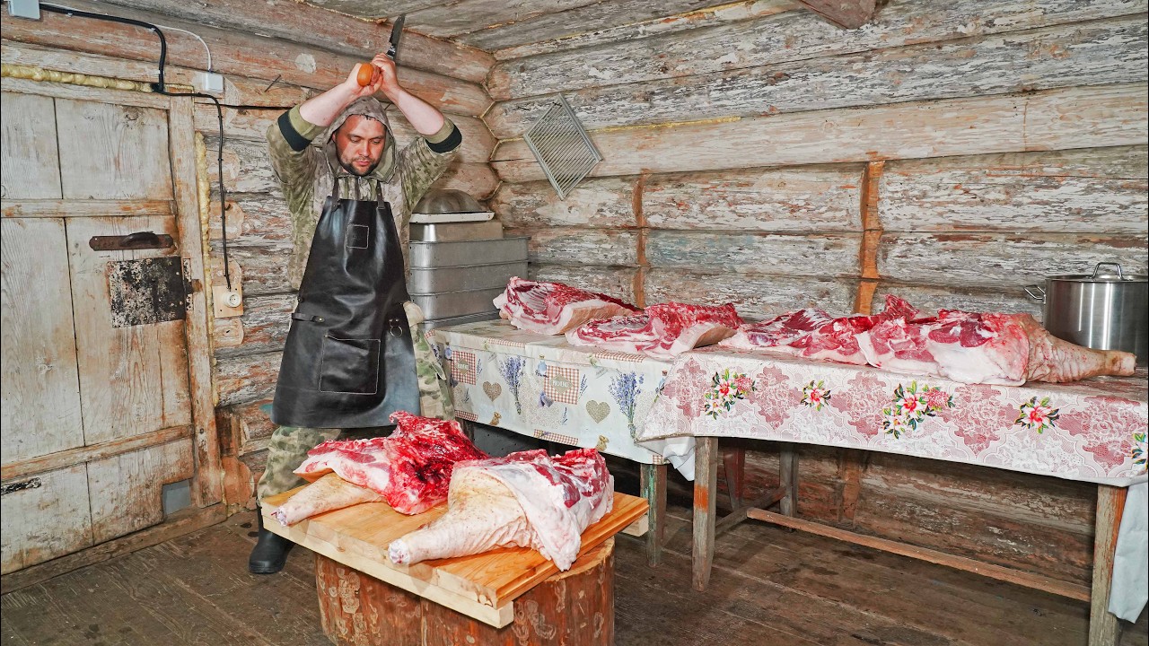 ЖИЗНЬ ДЕРЕВЕНСКОГО ЧЕЛОВЕКА В ГЛУХОЙ ДЕРЕВНЕ | ЗАБИЛИ МОРОЗИЛКИ МЯСОМ | ЗАПА?