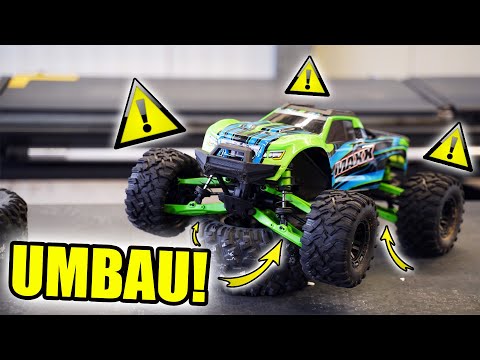 160€ Widekit Umbau beim Traxxas Maxx! - Lohnt sich das? (Rc Auto Tuning)