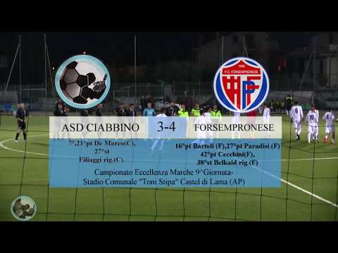 Highlights CIabbino-Forsempronese: 3-4. Le parole dei mister Filippini e Fulgini.