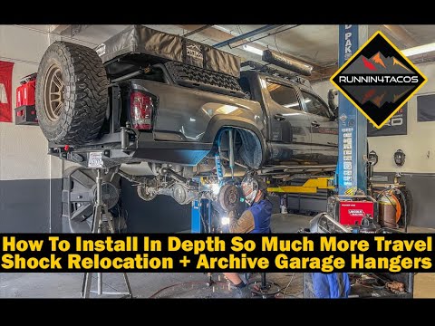 12inch 2.5 King Rear Shocks + Archive Garage Hangers | Suspension Upgrade On My Tacoma PART 2 OF 3