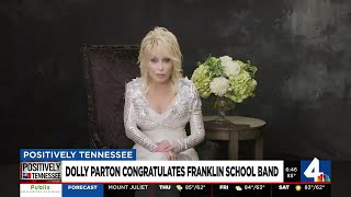 Dolly Parton congratulates Franklin High School band