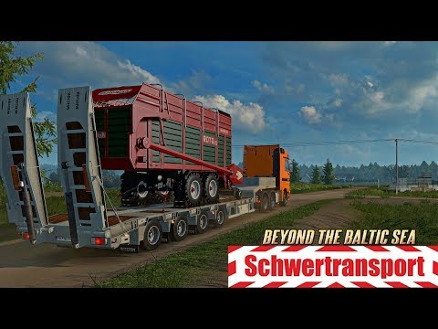 ETS2 Mercedes Actros MP1 🚚 Schwertransport - Oldtimer Actros durch das Baltikum 🔵 #921 Winter-Tour